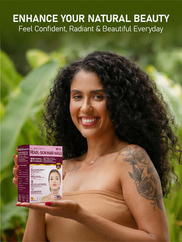 AJ Wellness Pearl Skin Hair Nails - Support Skin Health, Nail Strength & Hair Growth