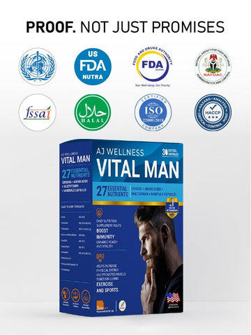AJ Wellness Vitalman - Feel Stronger. Stay Active. Perform Better