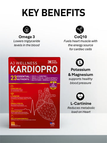 AJ wellness Kardiopro - Supplement for Daily Heart Care