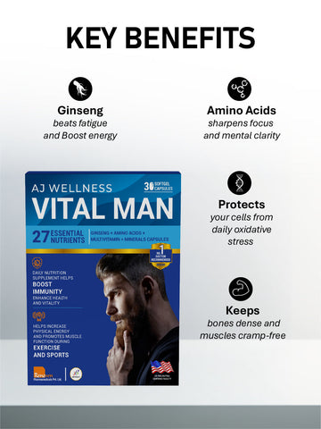 AJ Wellness Vitalman - Feel Stronger. Stay Active. Perform Better